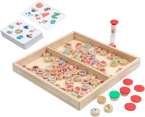 1 Set Parent Puzzle Board Game Educational Chess Game for Learning Memory and Matching Skills Development Interactive Fun for Parents