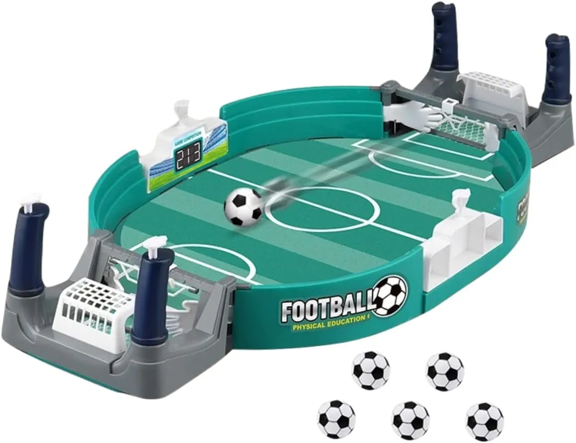 1 Set Soccer Board Game Small Football Tabletop Toy Foosball Table Football Games Foosball Game Table Multi Game Table Soccer Mini Hand Game Table Sitting Game Table Abs Green