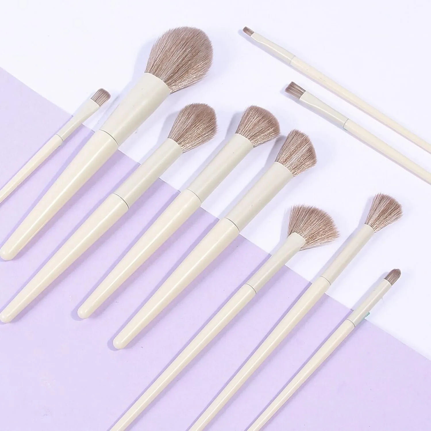 10 Pcs Professional Makeup Brushes KIt Eyeshadow Powder Fondation Beauty Tools Brush Soft Bristles Skin Friendly Women