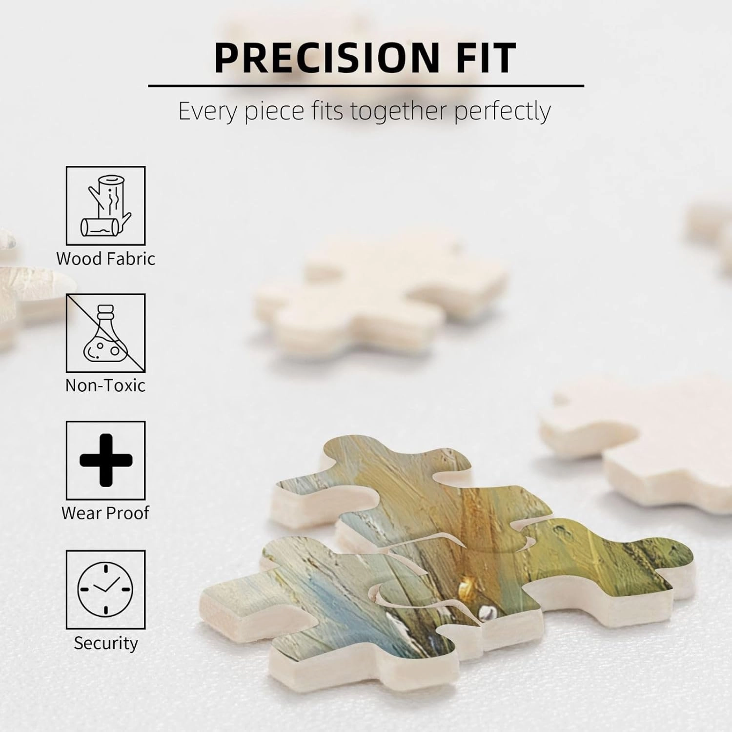1000 pcs of Adult Wooden Jigsaw Puzzle,The Happy Little Dog on The Grassland,an Ideal Choice for Exercising brainpower and Hands-on Ability，Thoughts soar，Gifts for Family and Friends