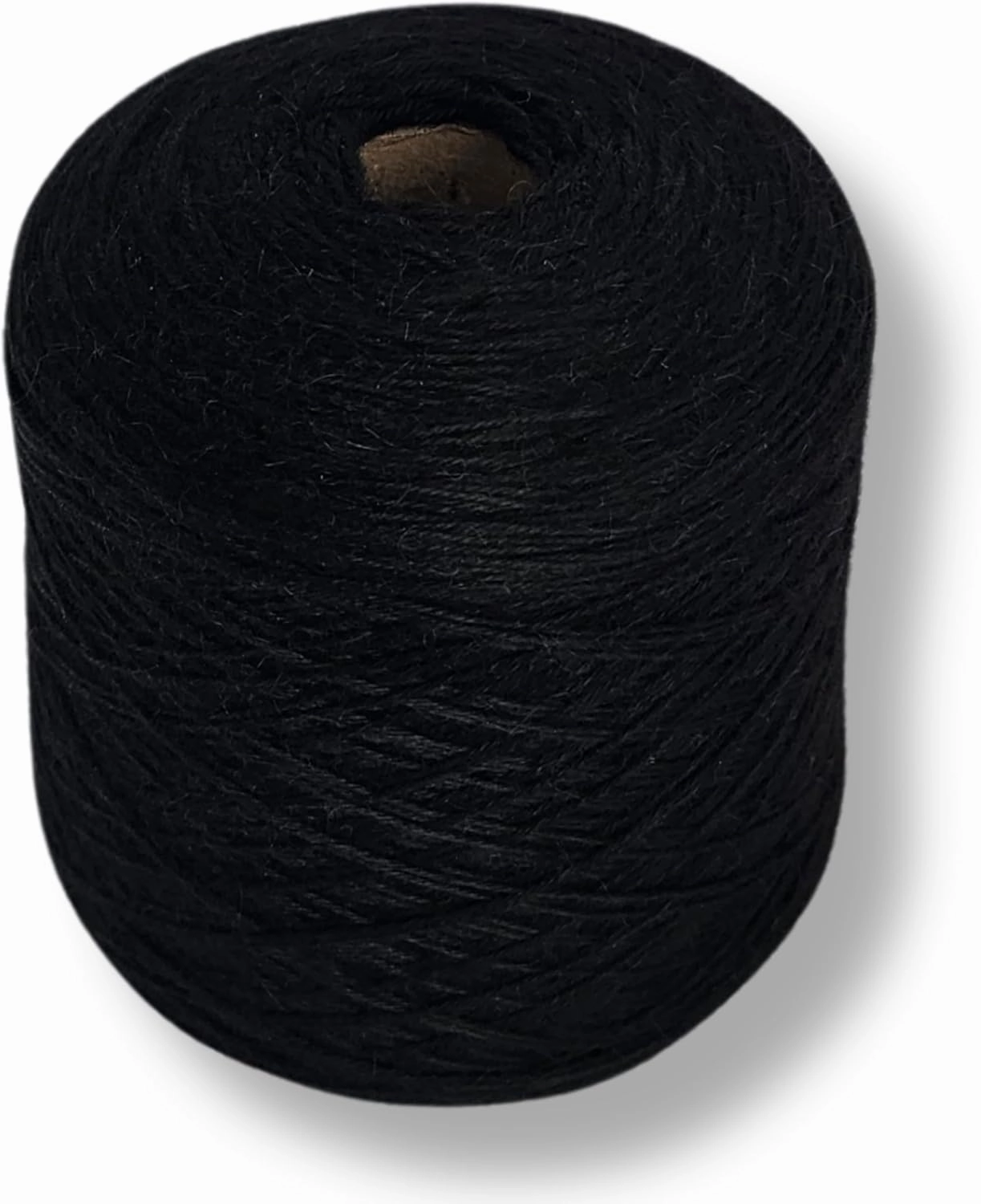 100% Baby Alpaca Yarn for Knitting & Crocheting - 1 Yarn Cone of Premium Yarn DK - Lightweight, Hypoallergenic & Thermal Peru Made - Ideal for Delicate Projects (Black - N050)