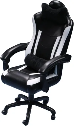 1:6 Scale Gaming Chair Model Action Figures Accessory Accessory Dollhouse Accessories Decor for 12'' Action Figures, Black