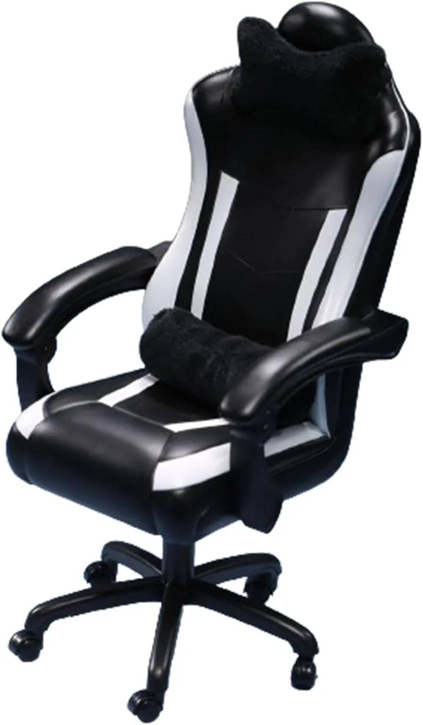 1:6 Scale Gaming Chair Model Action Figures Accessory Accessory Dollhouse Accessories Decor for 12'' Action Figures, Black