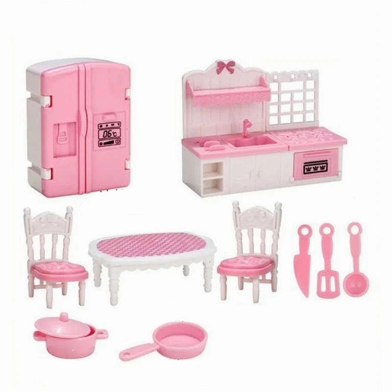 1:12 Miniature Home Furniture Set, Doll Accessories For Bedroom, Living Room, Kitchen And Bathroom, Doll House Accessories, Gift