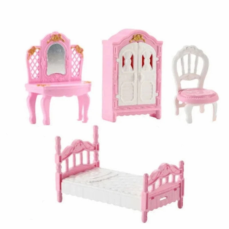 1:12 Miniature Home Furniture Set, Doll Accessories For Bedroom, Living Room, Kitchen And Bathroom, Doll House Accessories, Gift