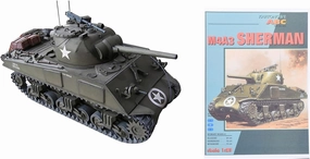 1:25 USA Sherman M4A3 Tank 3D Paper Model Simulation Fighter Tank Military Science Exhibition Model (Unassembled Kit)