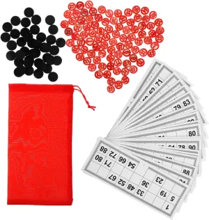 1Set Wooden Bingo Game Family Gathering Bingo Cards Chess Interactive Fun for Parties Compact Easy to Carry Party Supply for All Ages