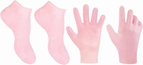 1set Moisturizing Foot Socks and Exfoliating Gloves for Dry Relief of Skin-Friendly Softening Foot for Home Use