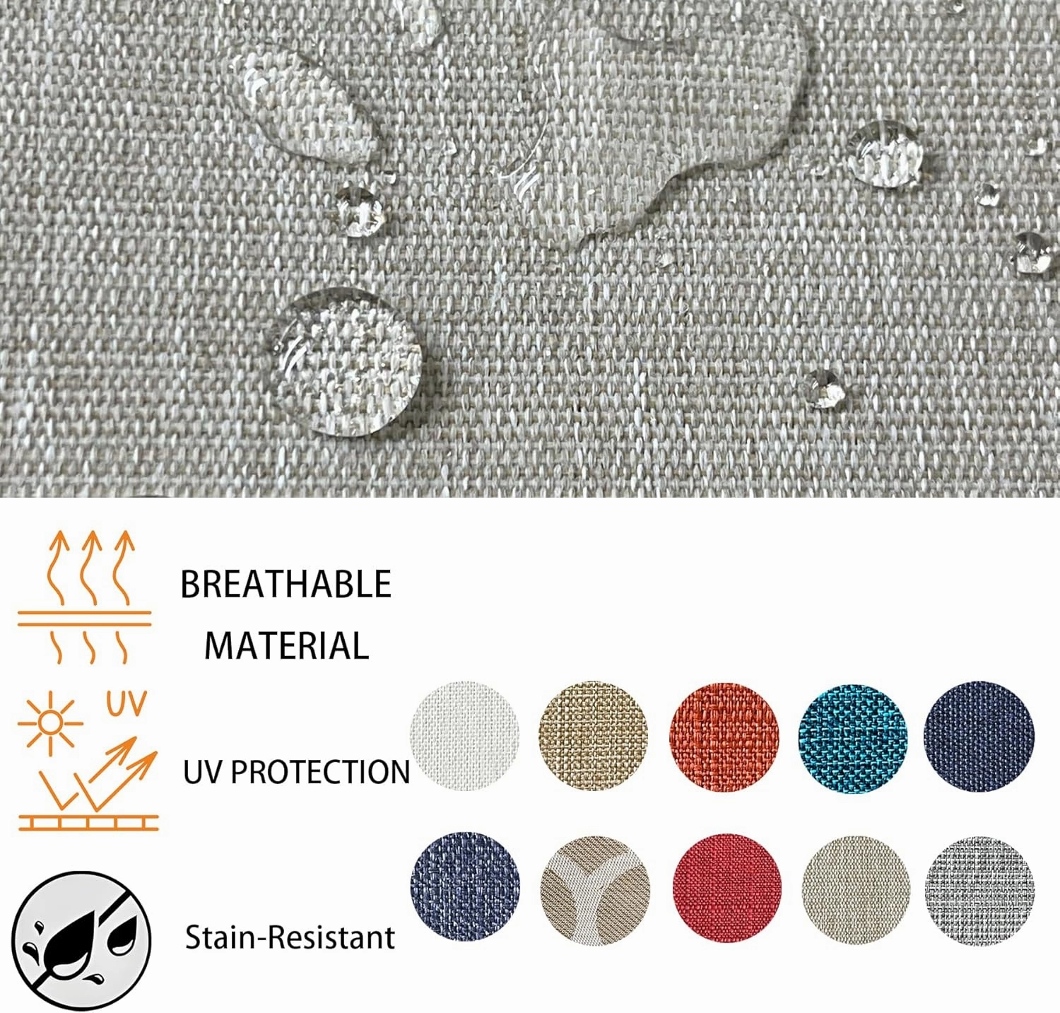 24x28 inch Outdoor/Indoor Deep Seat Cushions Set of 2 Deep Seat Bottom Resilient Foam Filling Water Repellent Stain-Resistant UV Resistant Weather Resistant Patio Furniture Putty
