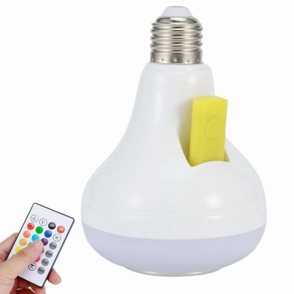 2-in-1 Smart LED Bulb   Bluetooth Speaker | RGB Light   Remote Control