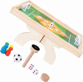 2-in-1 Sports Strategy Game Mini Football Table Chess for Boys and Girls Age 6 Perfect Travel Toy