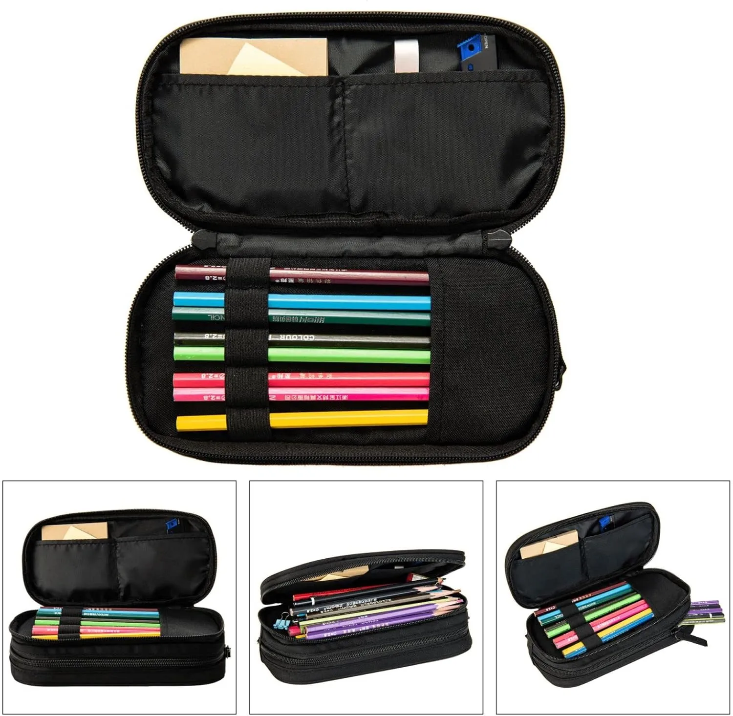 3-In-1 Backpack Bookbag Set,World Map Pattern Print Casual Travel Backpacks,With Pencil Case Pouch, Lunch Bag