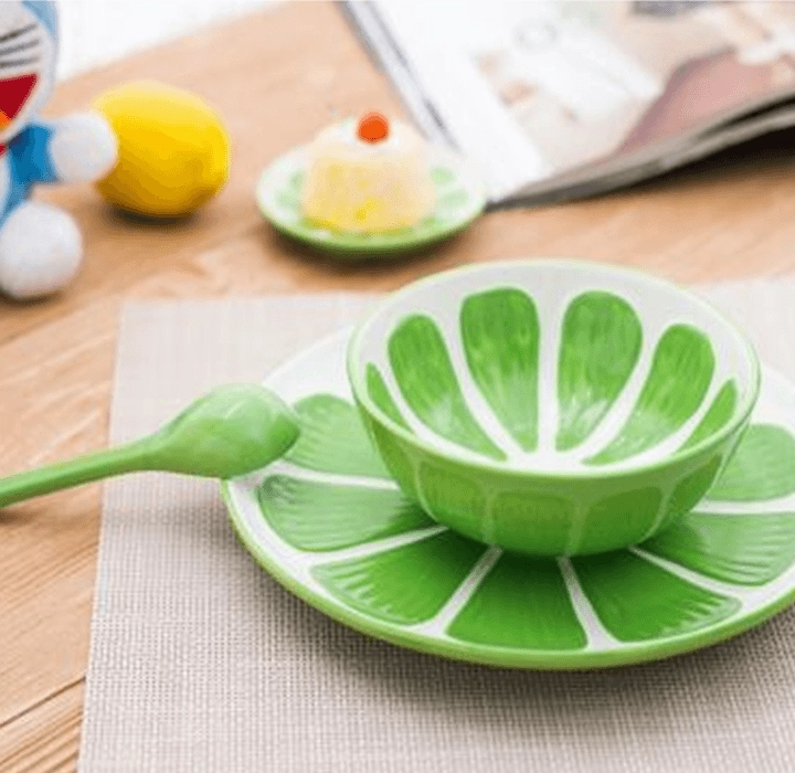 3-Piece Hand Painted Summer Tableware Set