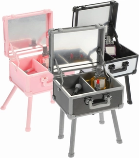 3Pcs Miniature Cosmetics Box Realistic Makeup Storage Decor for Dollhouse Compact Makeup Organizer House Ornament for Bedroom and Living Scenes