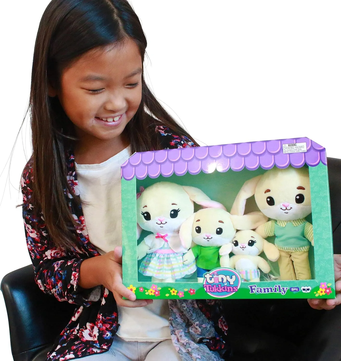 4 Piece Family Pack- Bunny Family- Super Soft Little Plush Characters, perfect for little hands- Kid-Friendly, Materials
