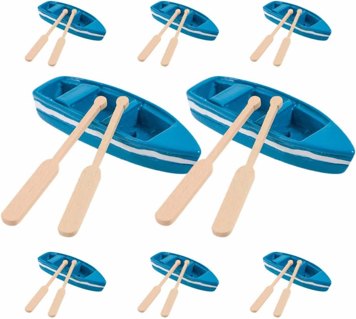40sets Miniature Boat Figurines and Models for Beach Decor Compact for Dollhouse and Home Landscape Crafting