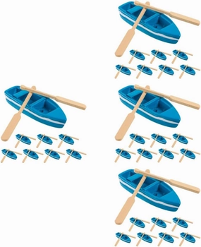 40sets Miniature Boat Figurines and Models for Beach Decor Compact for Dollhouse and Home Landscape Crafting