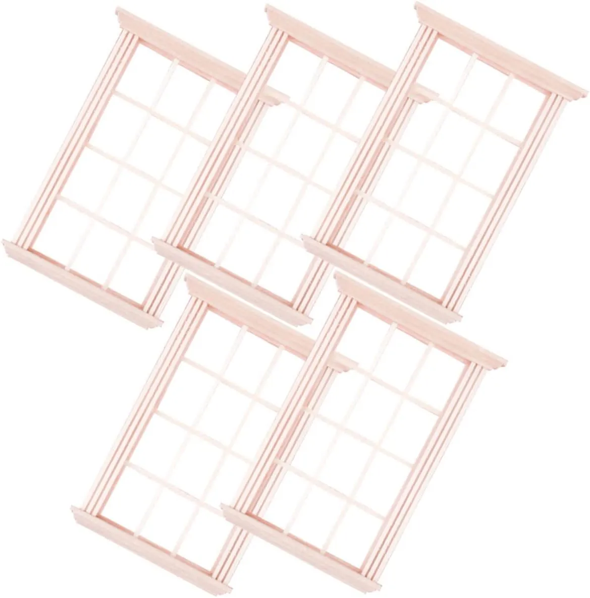 5pcs Mini Windows Dollhouse Decor Landscape Accessories for Photography Props Chic Style Furniture for Role Play and Parent Games Safe and Design