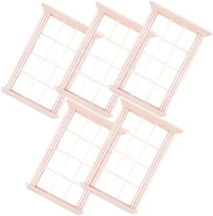 5pcs Mini Windows Dollhouse Decor Landscape Accessories for Photography Props Chic Style Furniture for Role Play and Parent Games Safe and Design