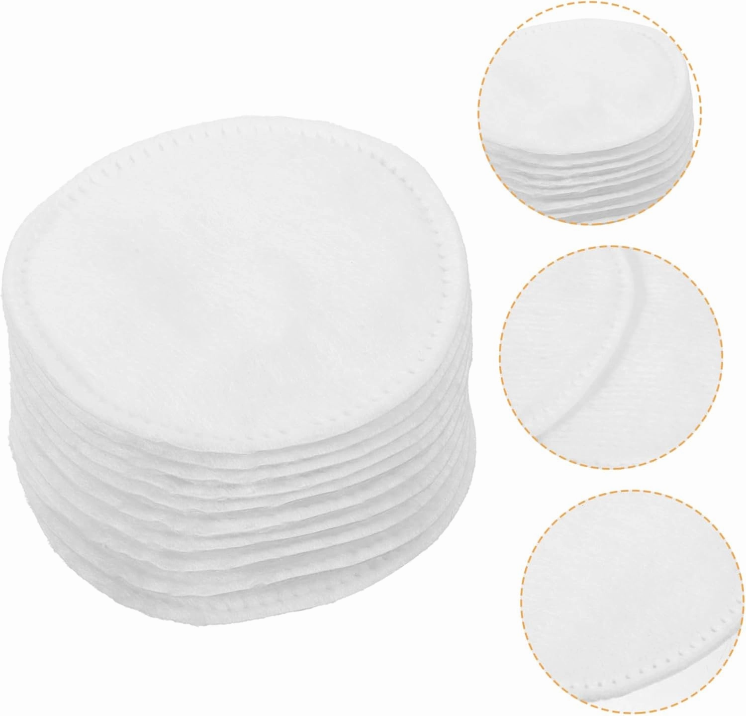 600 Pcs Facial Cotton Pads Makeup Cotton, 200Pcsx3pcs, Whitex3pcs