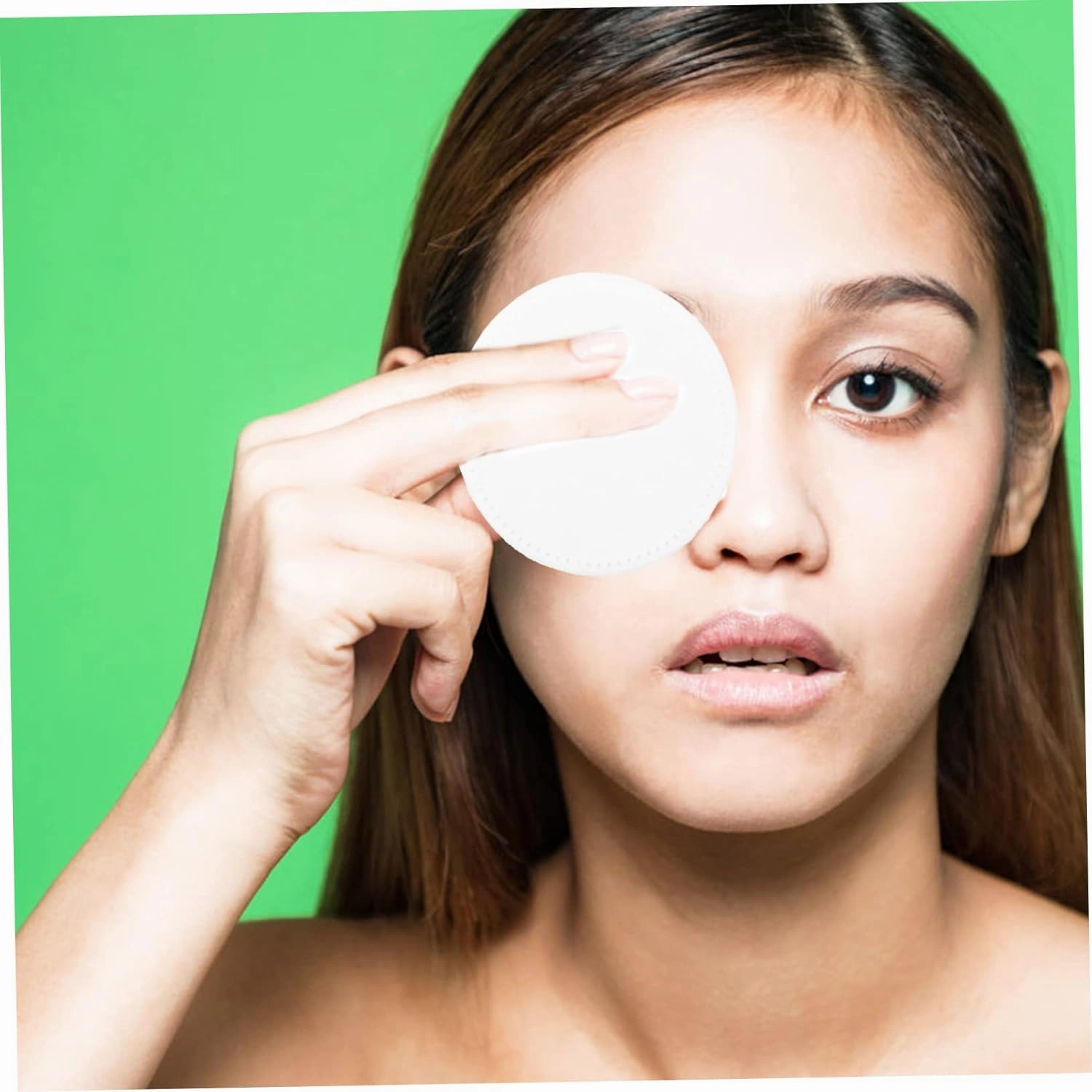 600 Pcs Facial Cotton Pads Makeup Cotton, 200Pcsx3pcs, Whitex3pcs