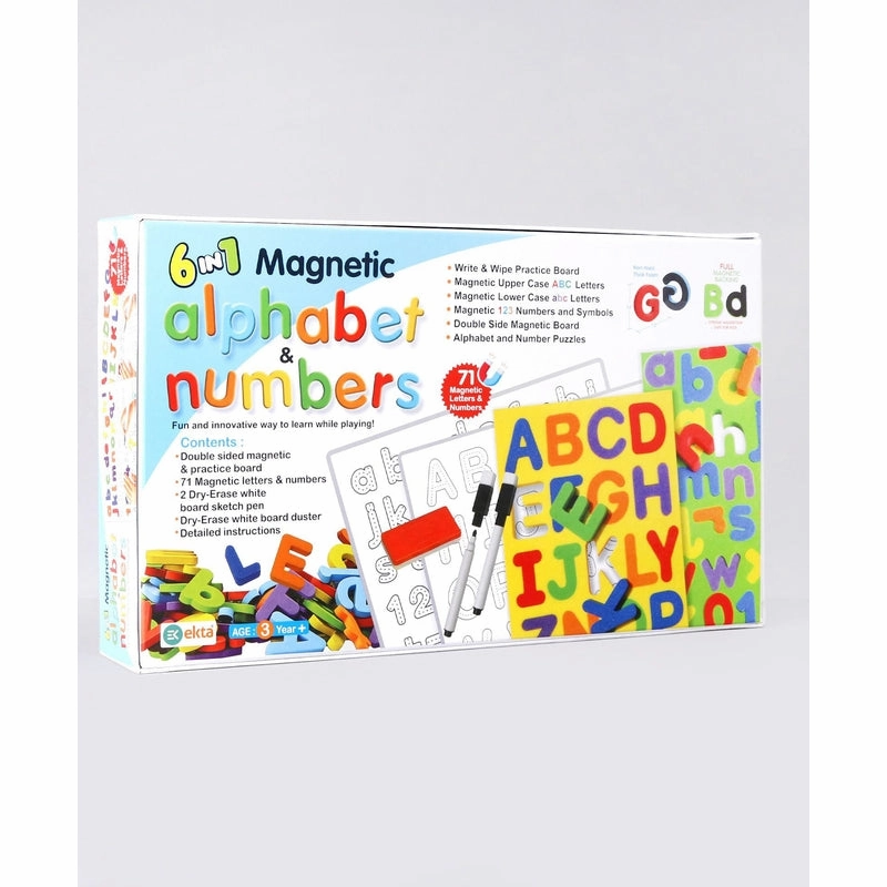6 in 1 Magnetic Alphabet & Numbers (3-5 Years)