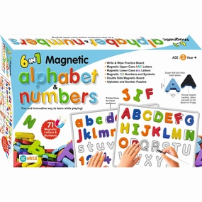 6 in 1 Magnetic Alphabet & Numbers (3-5 Years)