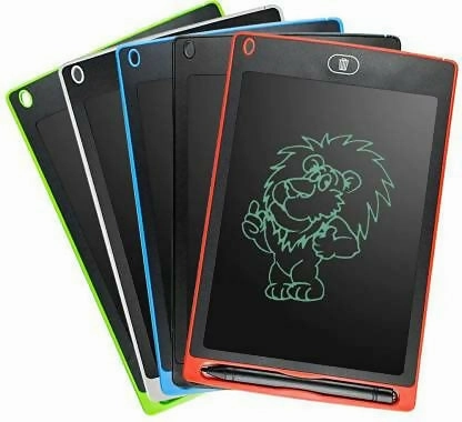 8.5" LCD Writing Tablet for Kids Colorful Drawing Pad with Erase Button (Random Color, Single piece)