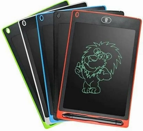 8.5" LCD Writing Tablet for Kids Colorful Drawing Pad with Erase Button (Random Color, Single piece)