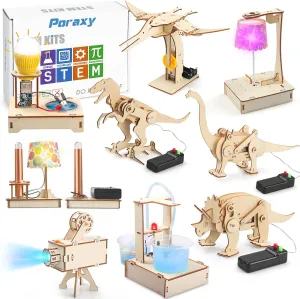 9 Set STEM Science Robot Kits for Kids 8-10-12, Toys for Ages 8-13, Gifts for 8 9 10 11 12 13 Year Old Boys and Girls, Crafts Building Kits, Educational Engineering Experiments Projects