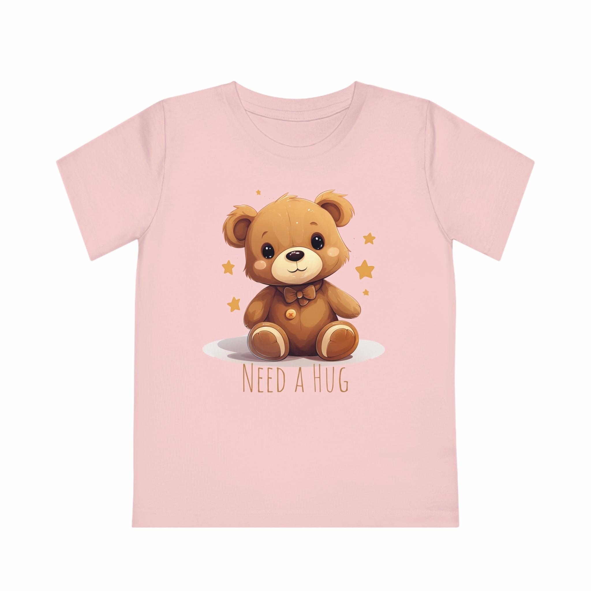 "Need a Hug?" Cute Teddy Eco-friendly Kids Tee