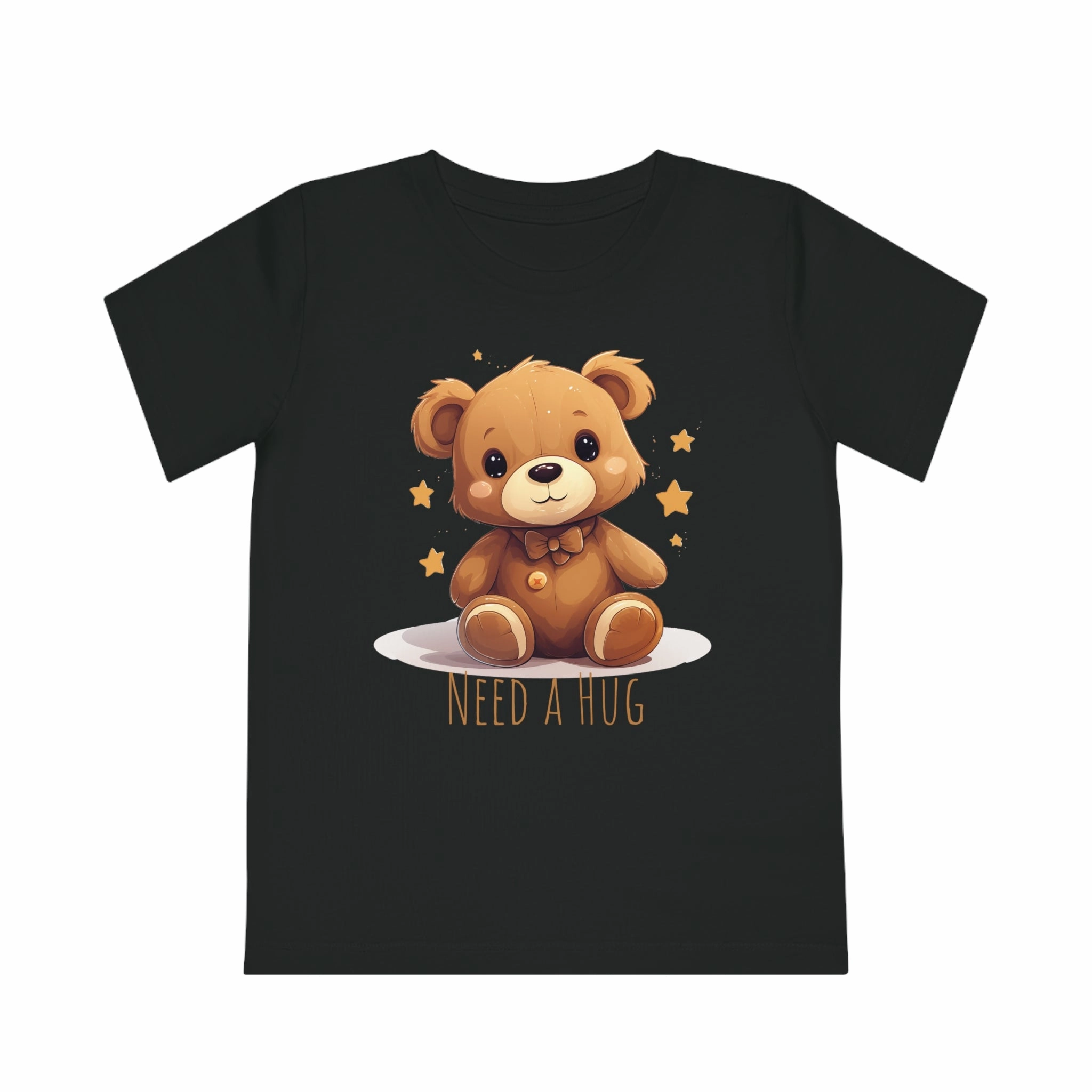 "Need a Hug?" Cute Teddy Eco-friendly Kids Tee