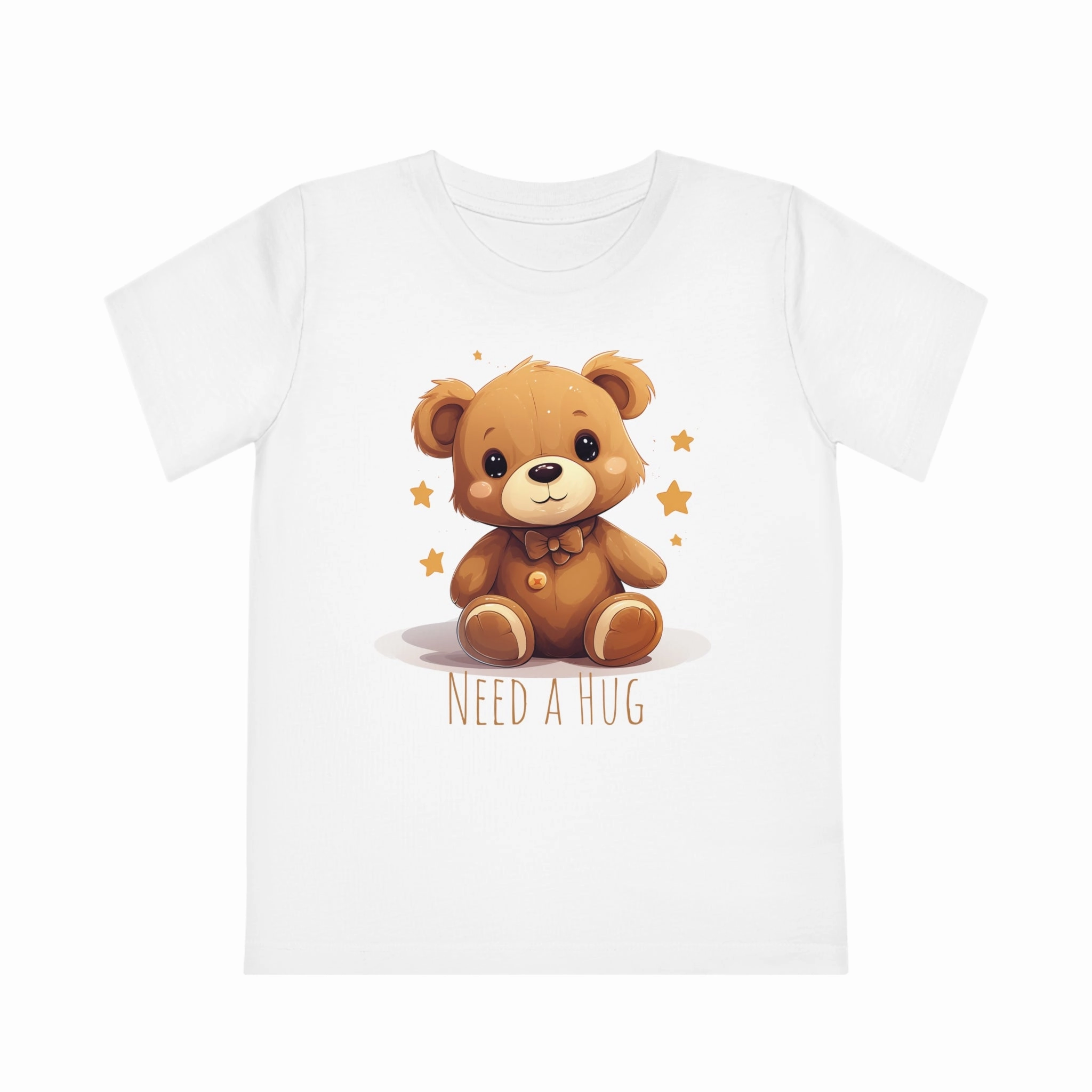 "Need a Hug?" Cute Teddy Eco-friendly Kids Tee