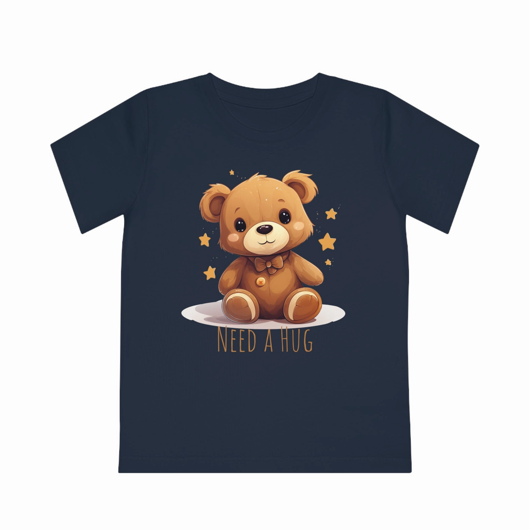 "Need a Hug?" Cute Teddy Eco-friendly Kids Tee