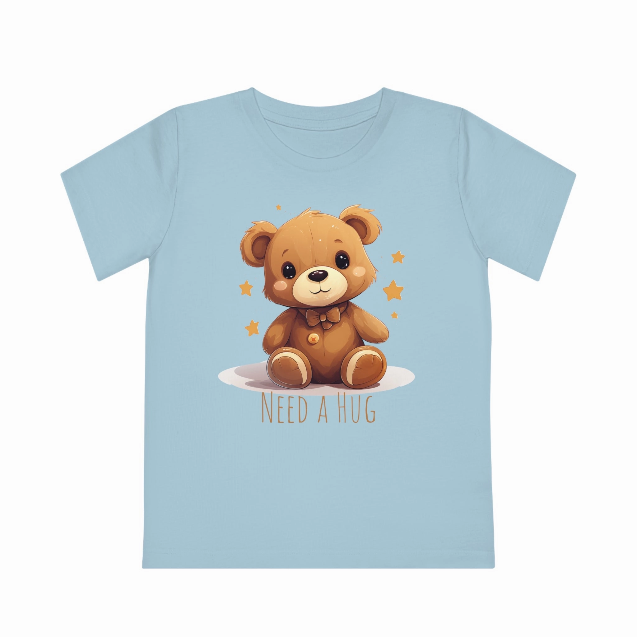 "Need a Hug?" Cute Teddy Eco-friendly Kids Tee