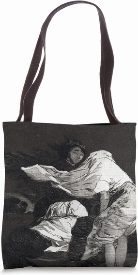 A Bad Night by Francisco Goya Romanticism Drawing Tote Bag