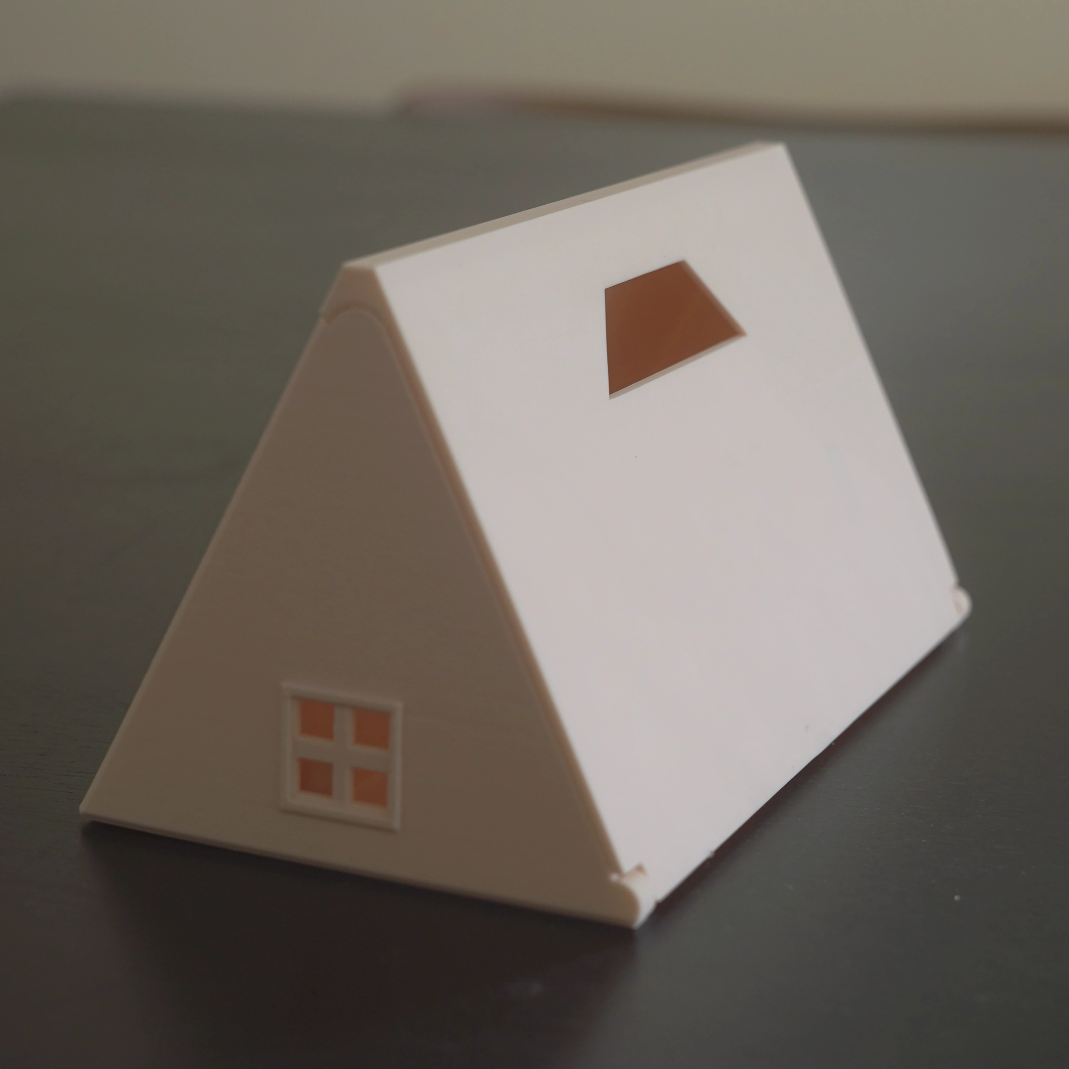 A-Frame Dollhouse, Fold-n-Go A Frame Doll house, Dollcabin, Minimal Dollhouse with furniture, Playhouse