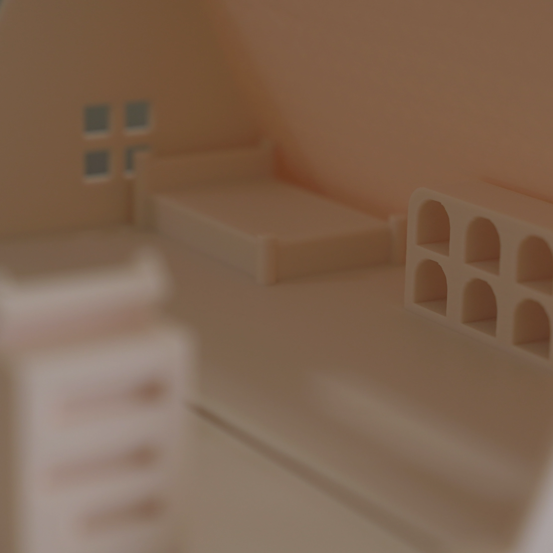 A-Frame Dollhouse, Fold-n-Go A Frame Doll house, Dollcabin, Minimal Dollhouse with furniture, Playhouse