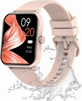 Activity Tracker,Smartwatch with Blood Press&Heart Rate Monitor, 1.85'' Color Screen IP68 Waterproof Fitness Tracker,Sleep Monitor Calorie Counter, Pedometer for Women Men (Pink01)