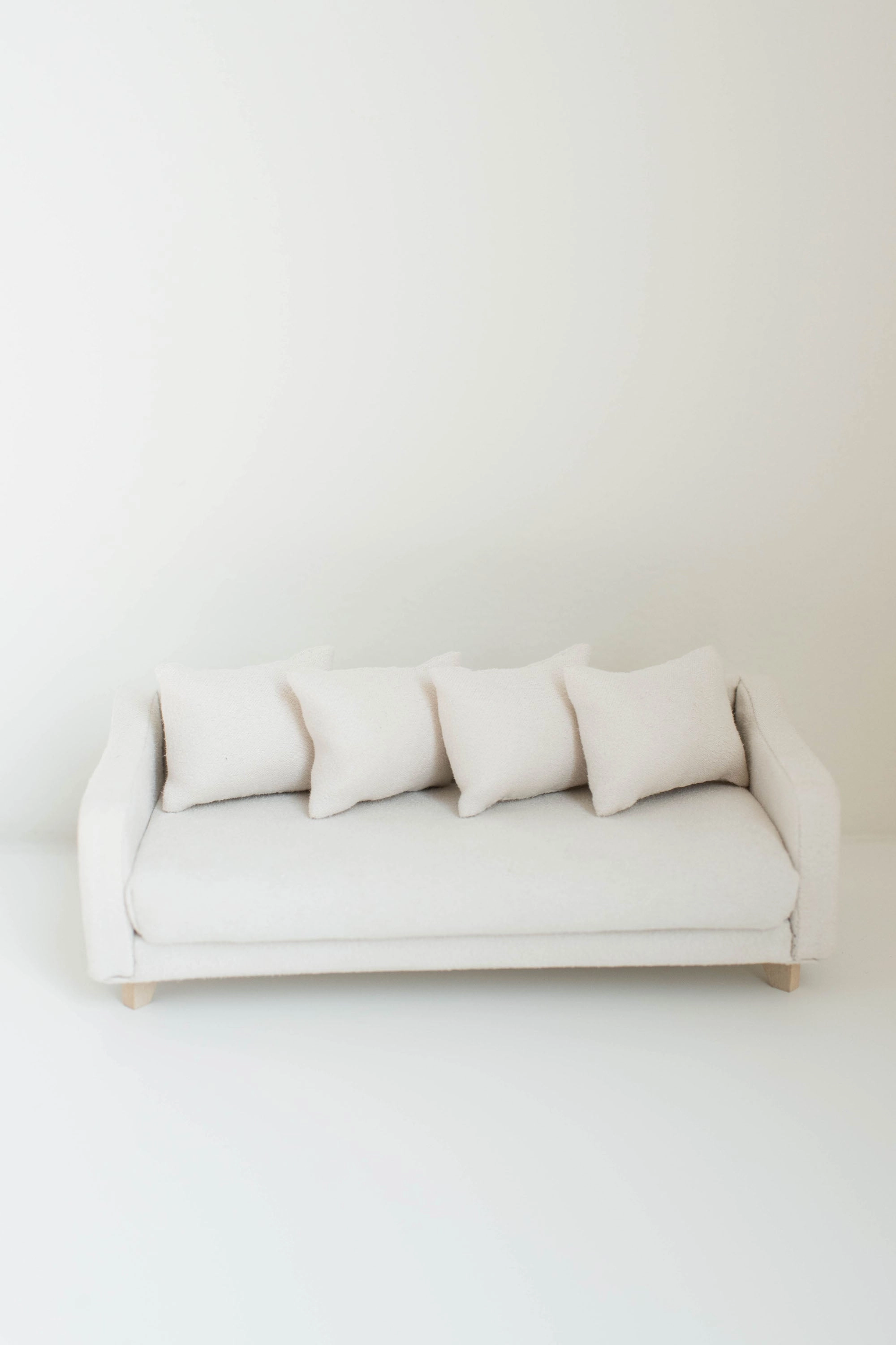 Adelaide Scoop Arm Sofa | Pearl White