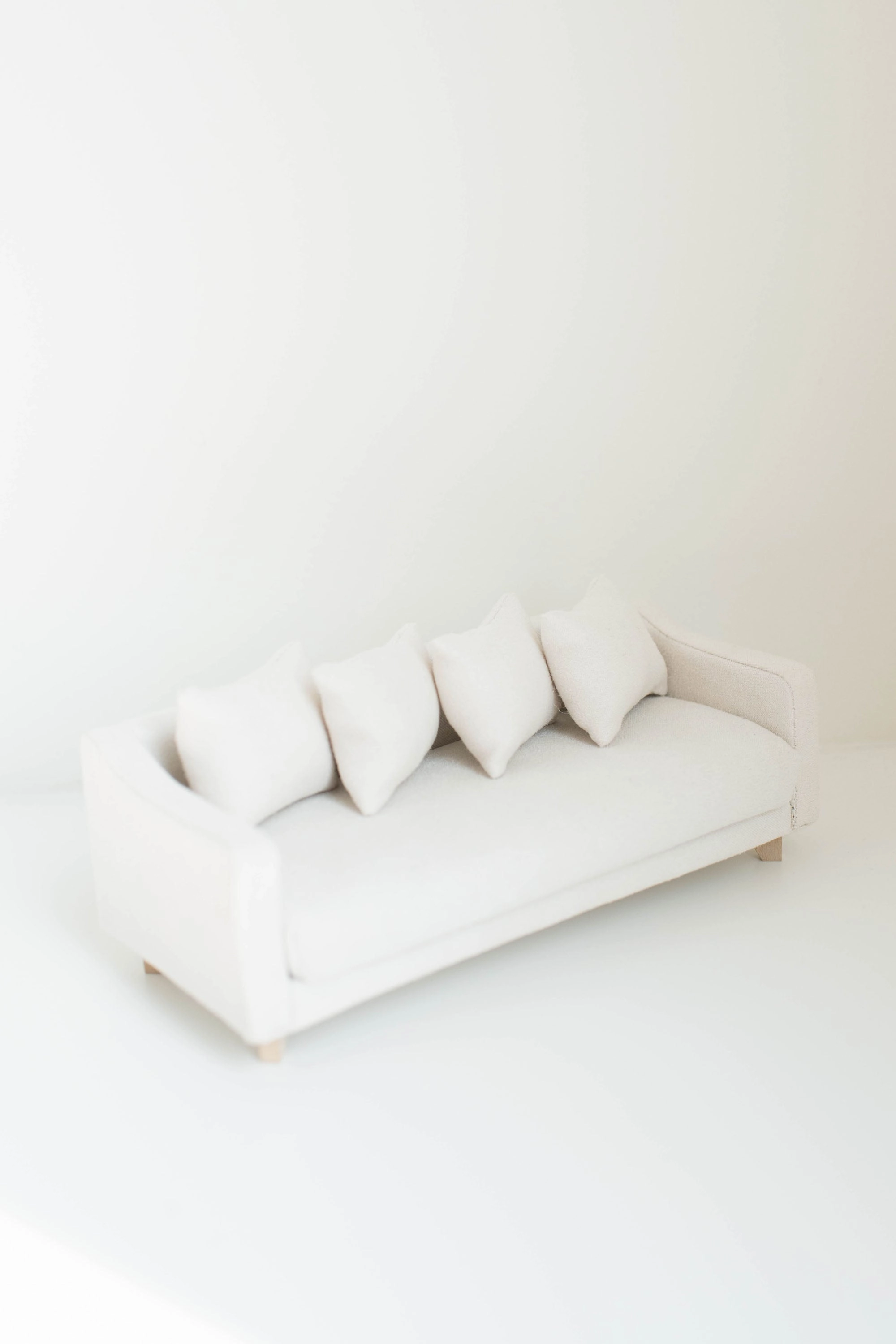 Adelaide Scoop Arm Sofa | Pearl White