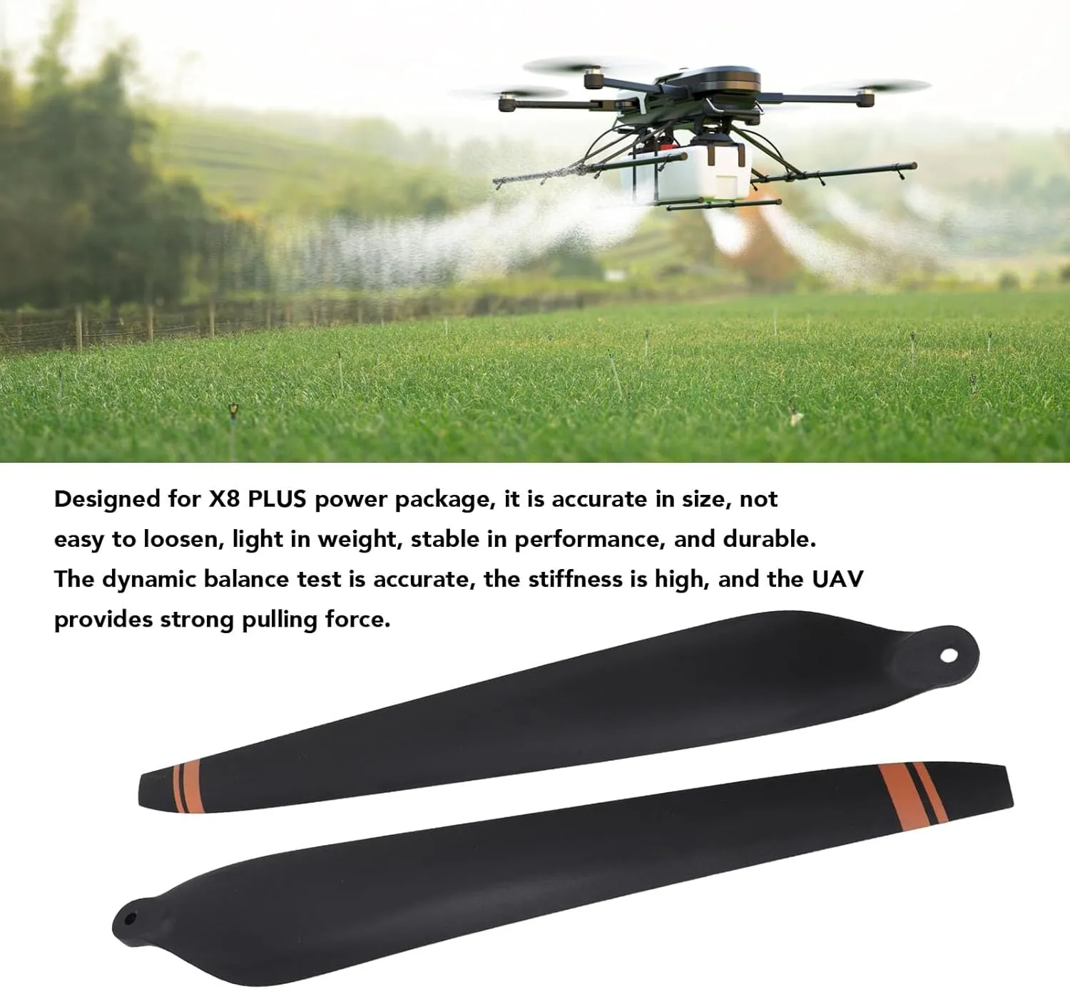 Agricultural Drone Propeller Low Noise Foldable Plastic for X8 Plus Power Set (CCW)