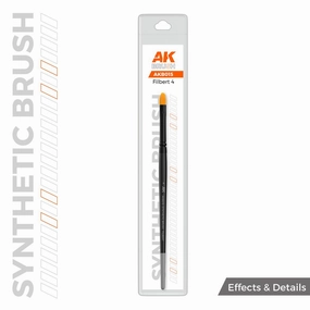 AK Interactive - AKB015 - Brushes - Synthetic Brush - Filbert 4