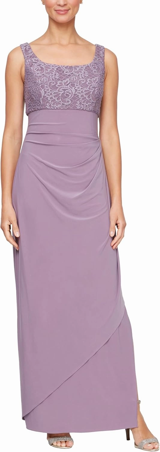 Alex Evenings Women's Empire Waist Bolero Jacket Dress (Petite and Regular Sizes)