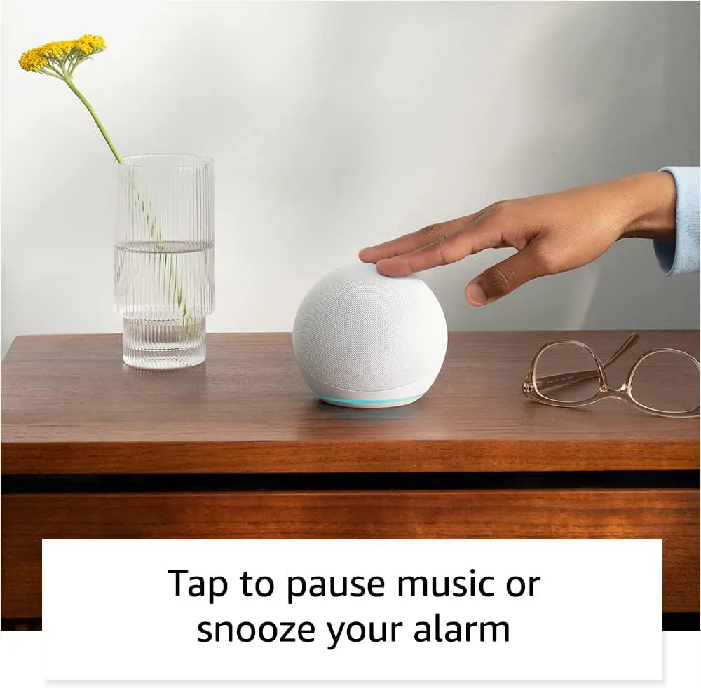 Amazon Echo Dot (newest model), Vibrant sounding Alexa speaker, Great for bedrooms, dining rooms and offices, Deep Sea Blue