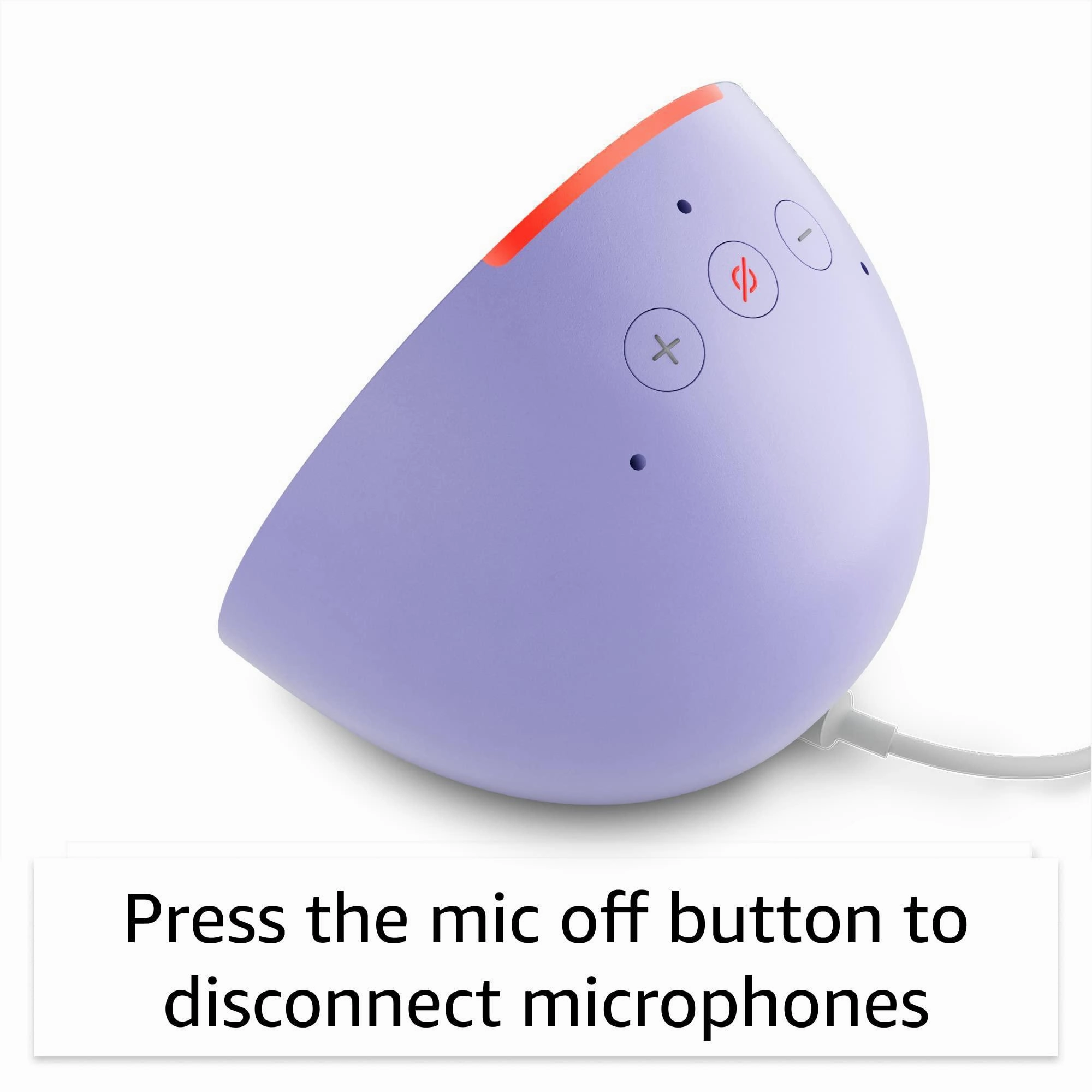 Amazon Echo Pop| Smart speaker with Alexa and Bluetooth| Loud sound, balanced bass, crisp vocals| Purple