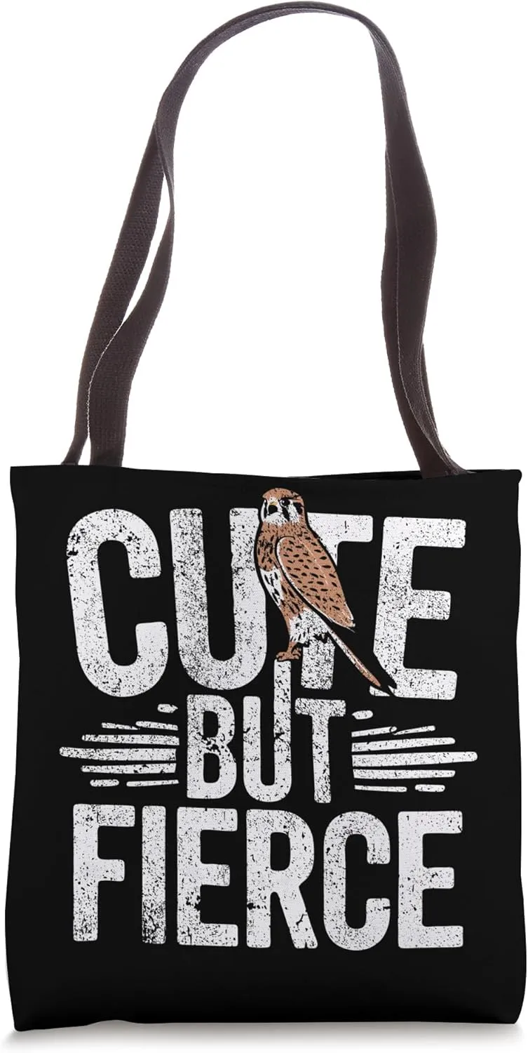 American Kestrel Cute But Fierce Kestrel Tote Bag