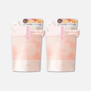 &-honey Melty Moist Repair Treament Only Refill 350mlx2 (Set of 2) Deep Nourishment and Revitalization - Organic Ingredients Perfect for Frizzy, Wavy, Curly Hair