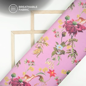 Anciant Mughaal Floral Digital Print Lightweight Georgette Fabric