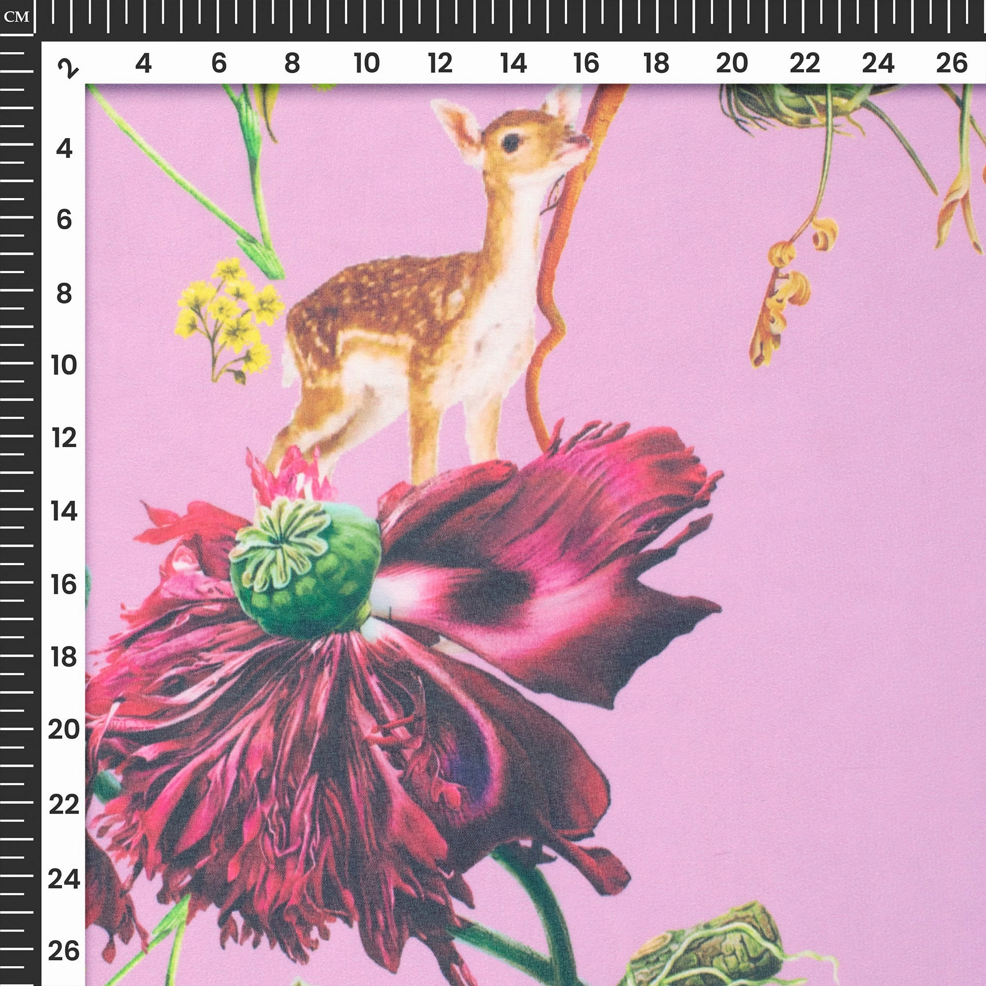 Anciant Mughaal Floral Digital Print Lightweight Georgette Fabric